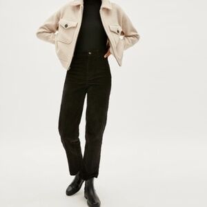 Everlane Corduroy Wide-Leg Pant Black